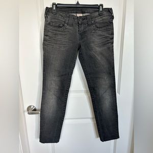 True Religion low rise straight leg jeans size 28 EUC